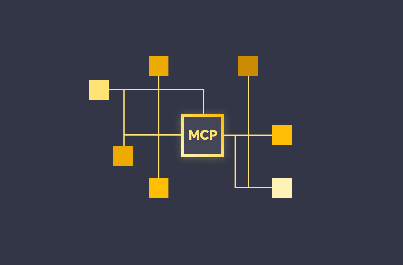 Illustrative image of a chip with the word MCP