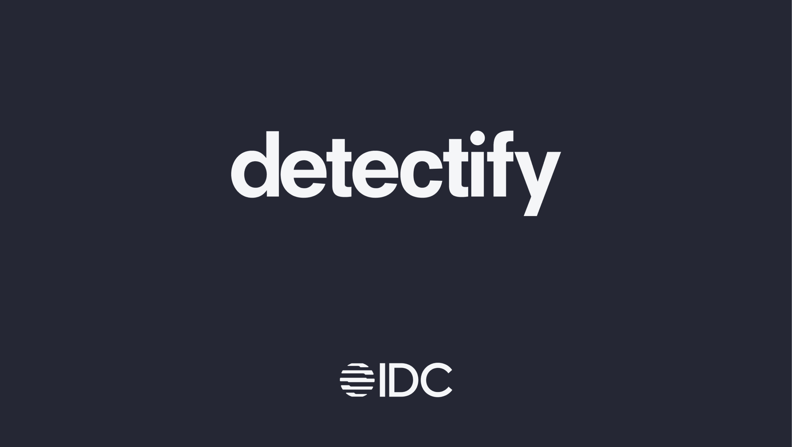 Detectify and IDC logos